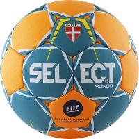 Мяч ганд. "SELECT Mundo V22" арт.1660850444, Lille (р.1), EHF Appr., мат.ПУ,руч.сш, зеленый