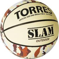 Мяч баск. "TORRES Slam" арт.B02065, р.5, резина, нейлон. корд, бут. кам, бежево-хаки