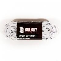 Шнурки для коньков "BIG BOY Comfort Line с пропиткой" арт.BB-LACES-CL-305WT, полиэстер, 305см, белый