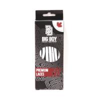 Шнурки для коньков "BIG BOY Premium с пропиткой" арт. BB-LACES-PRM-244WT, полиэстер, 244см, белый