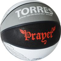 Мяч баск. "TORRES Prayer" арт.B02057, р.7, резина, нейлон.корд, бут. кам., серо-черно-красный