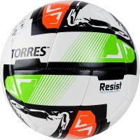 Мяч футб. "TORRES Resist" арт.F321055, р.5, 24 пан, ПУ,2 подкл.слой, гибрид. сшив., бело-мультиколор