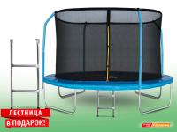 Батут StartLine Fitness 10 футов (305 см) с внутренней сеткой, держателями и лестницей