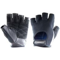 Перчатки для занятий спортом "TORRES" арт.PL6047L, р.L, нейлон, нат.замша и кожа, подбивка 3 мм, чер
