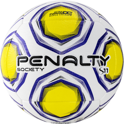 Мяч футб. PENALTY BOLA SOCIETY S11 R2 XXI, арт.5213081463-U, р.5, PU, термосшивка, бел-жел-син