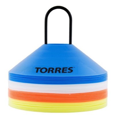 Фишки для разметки поля "TORRES" арт.TR1006, усеч. конусы, пластик, комп. из 40 шт, 4 цвета