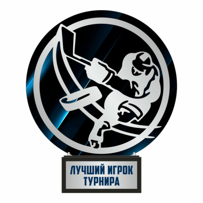 Награда DR 01023 хоккей (дерево, металл, H-23 см)
