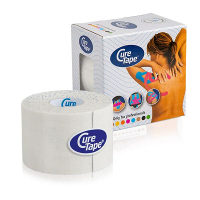 Тейп кинезиологический CureTape White, 5 см x 5 м, арт. 161117, белый