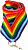 Лента (шир.22 мм) V2-RAINBOW